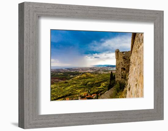 Views from the Fortress of Klis, where Game of Thrones was filmed, Croatia, Europe-Laura Grier-Framed Photographic Print