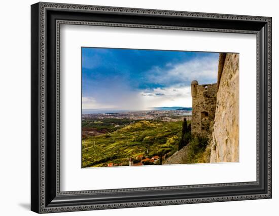 Views from the Fortress of Klis, where Game of Thrones was filmed, Croatia, Europe-Laura Grier-Framed Photographic Print