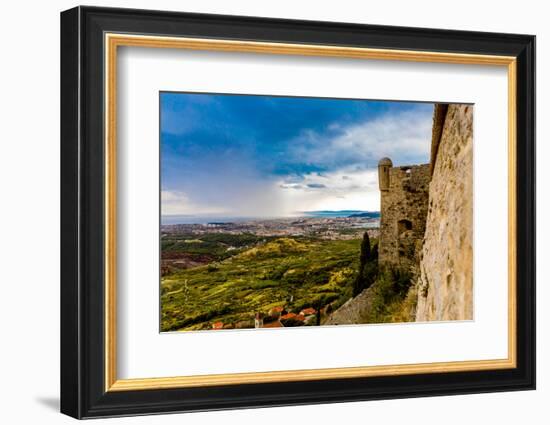 Views from the Fortress of Klis, where Game of Thrones was filmed, Croatia, Europe-Laura Grier-Framed Photographic Print