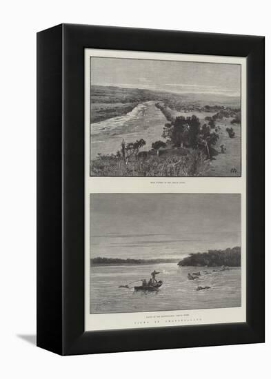 Views in Amatongaland-Charles Auguste Loye-Framed Premier Image Canvas