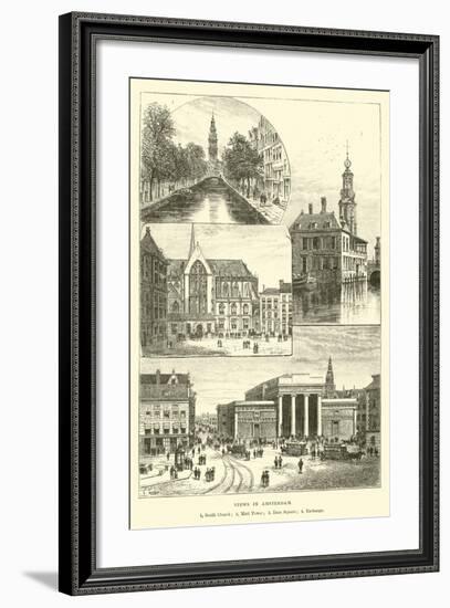 Views in Amsterdam-null-Framed Giclee Print