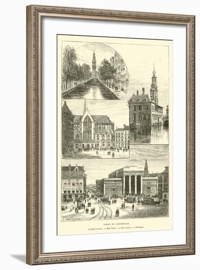 Views in Amsterdam-null-Framed Giclee Print