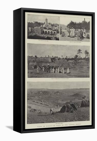 Views in Biskra, an Oasis in the Sahara Desert-null-Framed Premier Image Canvas