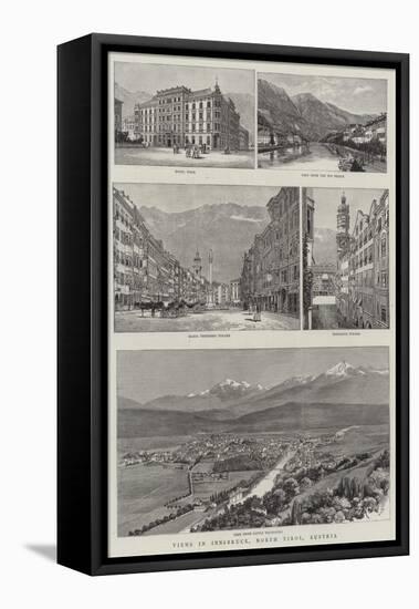 Views in Innsbruck, North Tirol, Austria-null-Framed Premier Image Canvas