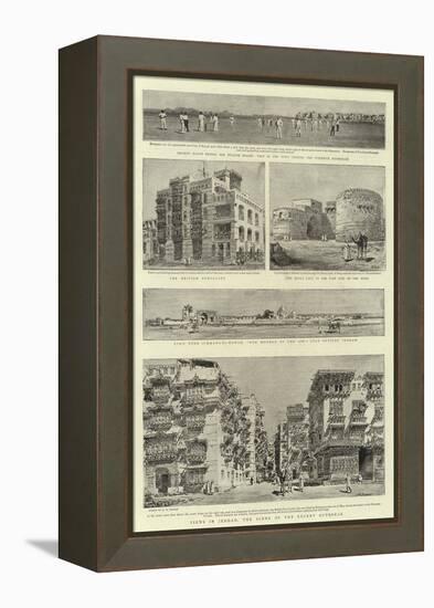 Views in Jeddah, the Scene of the Recent Outbreak-Henry William Brewer-Framed Premier Image Canvas