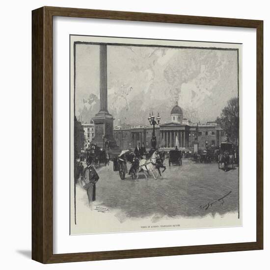 Views in London, Trafalgar Square-George L. Seymour-Framed Giclee Print