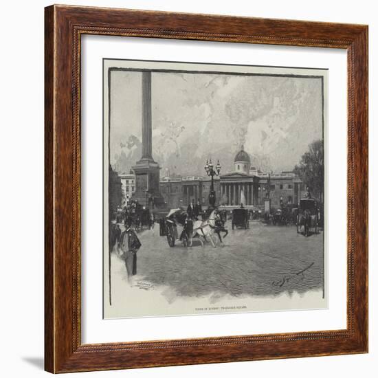 Views in London, Trafalgar Square-George L. Seymour-Framed Giclee Print