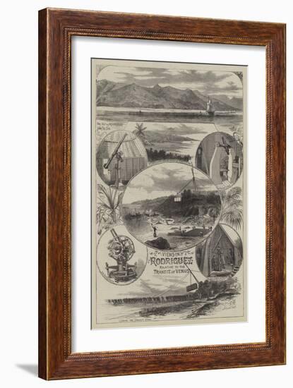 Views in Rodriguez Relating to the Transit of Venus-null-Framed Giclee Print