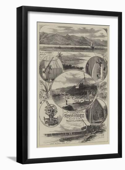 Views in Rodriguez Relating to the Transit of Venus-null-Framed Giclee Print