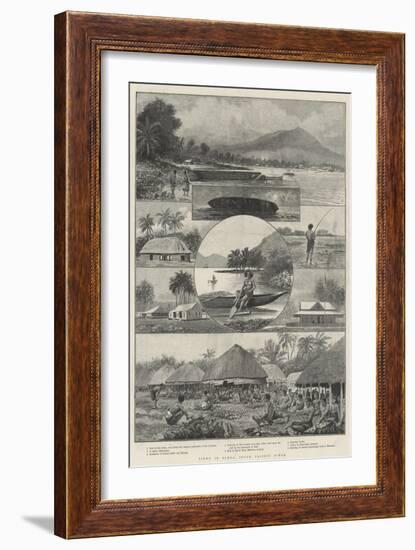 Views in Samoa, South Pacific Ocean-null-Framed Giclee Print