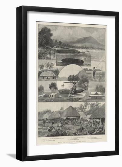 Views in Samoa, South Pacific Ocean-null-Framed Giclee Print