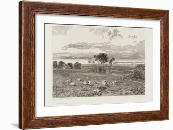 Views in Sussex, Pevensey Bay from Crowhurst Park-J. M. W. Turner-Framed Giclee Print