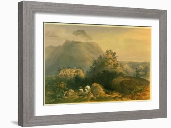 Views of Ancient Monuments in Palenque, Illustration from 'Incidents of Travel in Central…-Frederick Catherwood-Framed Giclee Print