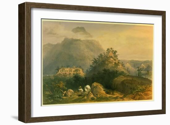 Views of Ancient Monuments in Palenque, Illustration from 'Incidents of Travel in Central…-Frederick Catherwood-Framed Giclee Print