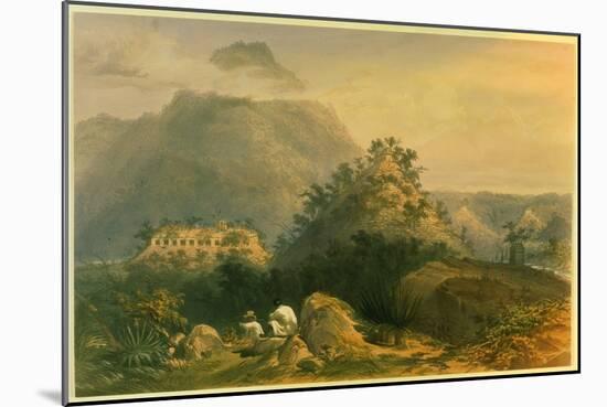 Views of Ancient Monuments in Palenque, Illustration from 'Incidents of Travel in Central…-Frederick Catherwood-Mounted Giclee Print