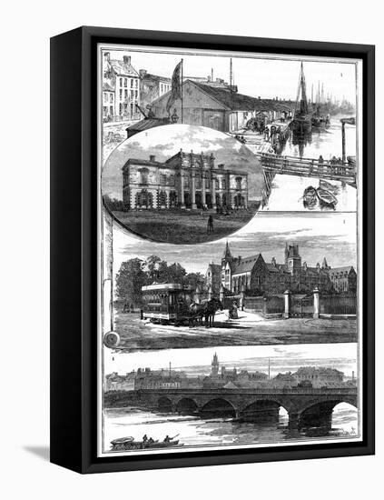 Views of Belfast, 19th Century-Boot-Framed Premier Image Canvas