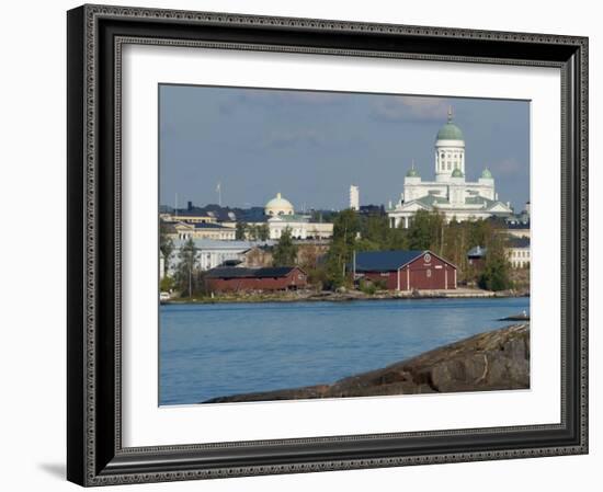 Views of City from Harbor Including Lutheran Cathedral, Helsinki, Finland-Nancy & Steve Ross-Framed Photographic Print