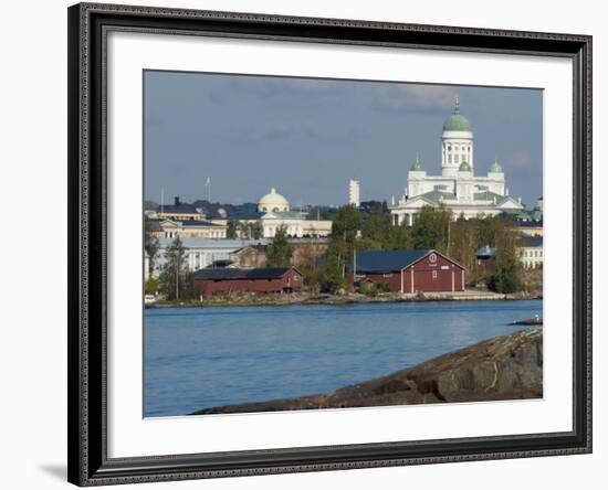 Views of City from Harbor Including Lutheran Cathedral, Helsinki, Finland-Nancy & Steve Ross-Framed Photographic Print