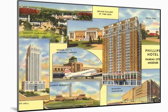 Views of Kansas City, Missouri, Phillips Hotel-null-Mounted Art Print