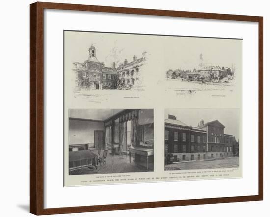 Views of Kensington Palace-Joseph Holland Tringham-Framed Giclee Print