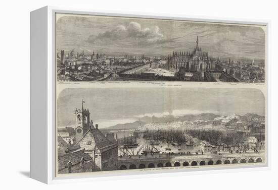 Views of Milan and Genoa-Samuel Read-Framed Premier Image Canvas