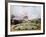 Views of the Chateau De Mousseaux and its Gardens-Jean-Francois Hue-Framed Giclee Print