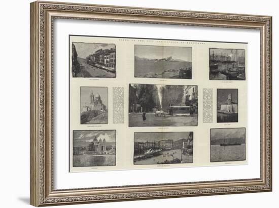 Views of the City and Harbour of Marseilles-George L. Seymour-Framed Giclee Print