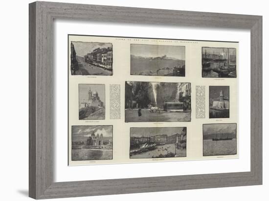 Views of the City and Harbour of Marseilles-George L. Seymour-Framed Giclee Print