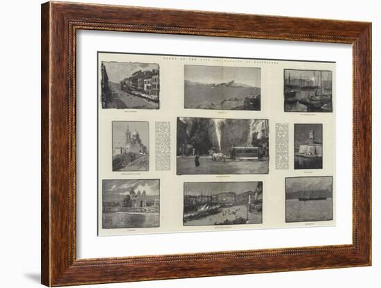 Views of the City and Harbour of Marseilles-George L. Seymour-Framed Giclee Print