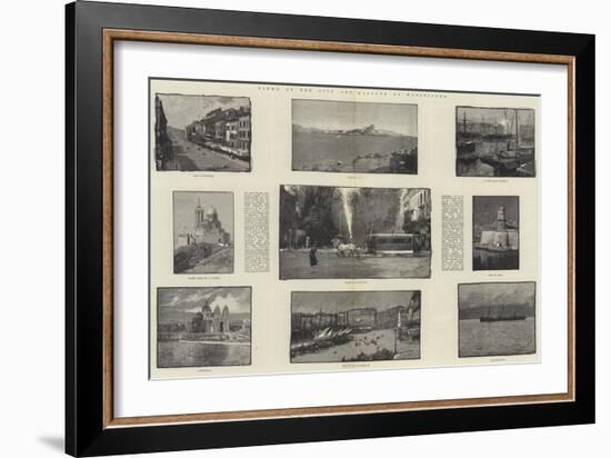 Views of the City and Harbour of Marseilles-George L. Seymour-Framed Giclee Print