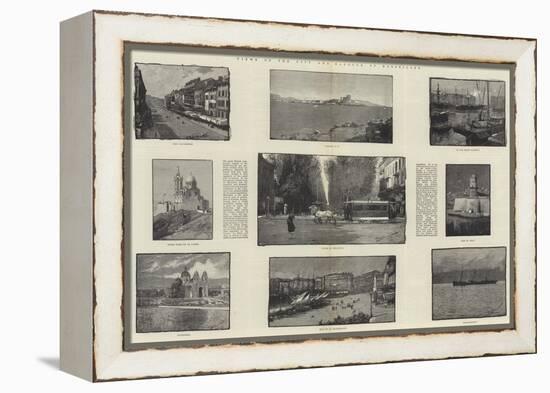 Views of the City and Harbour of Marseilles-George L. Seymour-Framed Premier Image Canvas