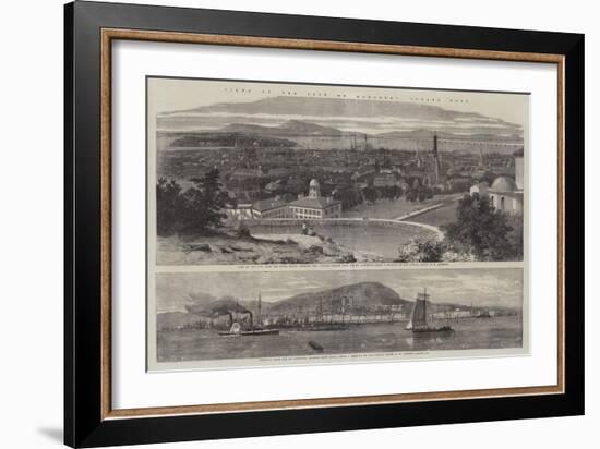 Views of the City of Montreal, Canada East-Richard Principal Leitch-Framed Giclee Print