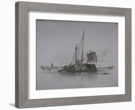 Views of the River Thames, 1829-Edward William Cooke-Framed Giclee Print