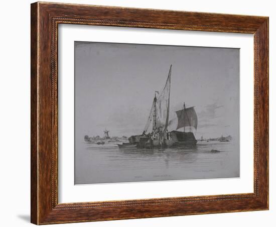 Views of the River Thames, 1829-Edward William Cooke-Framed Giclee Print