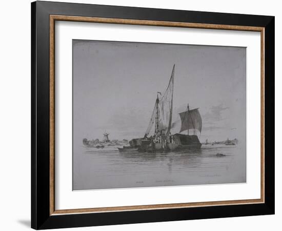 Views of the River Thames, 1829-Edward William Cooke-Framed Giclee Print