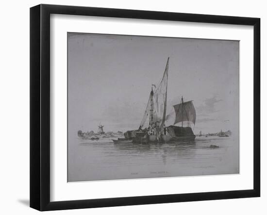 Views of the River Thames, 1829-Edward William Cooke-Framed Giclee Print