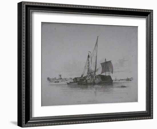 Views of the River Thames, 1829-Edward William Cooke-Framed Giclee Print