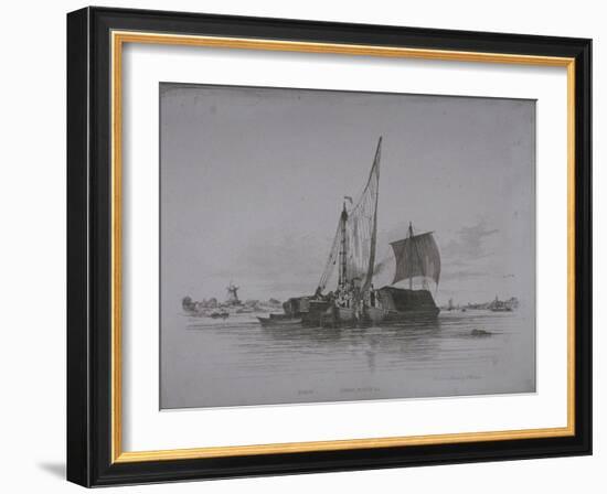 Views of the River Thames, 1829-Edward William Cooke-Framed Giclee Print