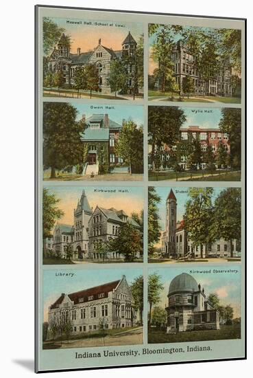 Views of the University, Bloomington, Indiana-null-Mounted Art Print