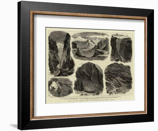 Views on the Denver and Rio Grande Railway, United States-null-Framed Giclee Print