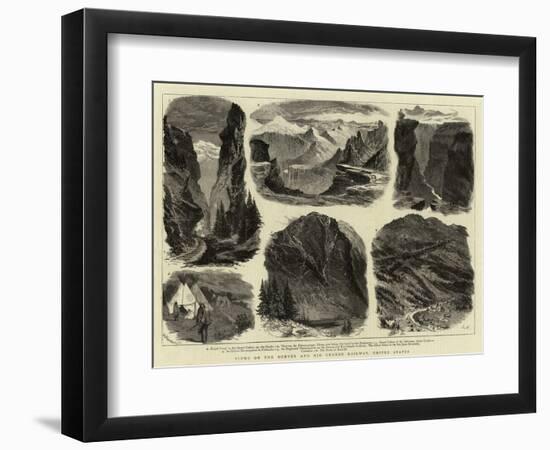 Views on the Denver and Rio Grande Railway, United States-null-Framed Giclee Print