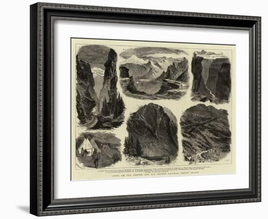 Views on the Denver and Rio Grande Railway, United States-null-Framed Giclee Print