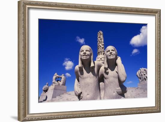 Vigeland Sculpture, Frogner Park, Oslo, Norway-Ken Gillham-Framed Photographic Print