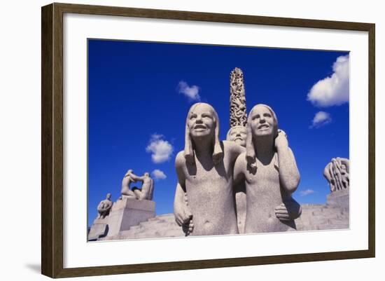 Vigeland Sculpture, Frogner Park, Oslo, Norway-Ken Gillham-Framed Photographic Print