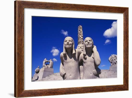 Vigeland Sculpture, Frogner Park, Oslo, Norway-Ken Gillham-Framed Photographic Print