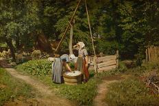 Girls at a Well. 1880-Viggo Pedersen-Giclee Print