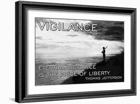 Vigilance-null-Framed Art Print