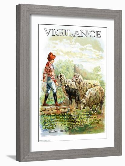 Vigilance-null-Framed Art Print