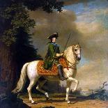 Equestrian Portrait of Catherine II (1729-96) the Great of Russia-Vigilius Erichsen-Giclee Print