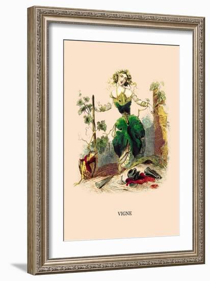 Vigne-J.J. Grandville-Framed Art Print